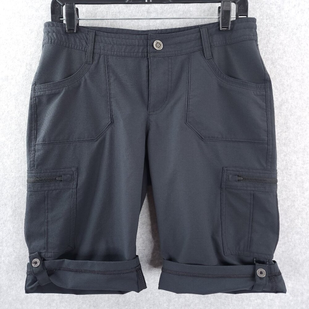 Kuhl Shorts Womens 8 Horizn Cargo Ripstop Hiking Roll Tab Cuff Outdoors Gorpcore